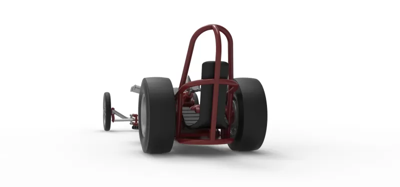 Vintage Front engine dragster Base Version 6 Scale 1:25 - Model preview 15