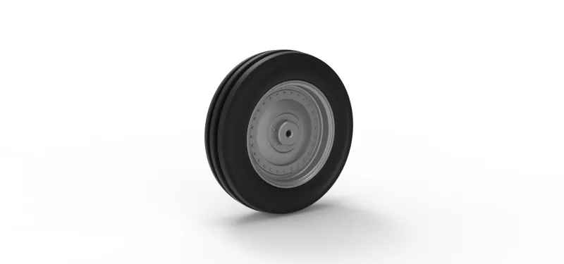 Front tractor wheel Version 3 Scale 1:25 - Model preview 8