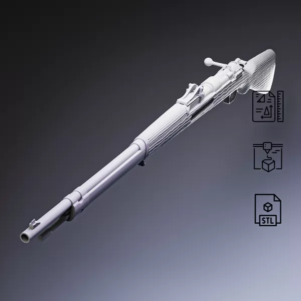 Gewehr 98 Bolt-Action Rifle #RoZ - Model preview 5