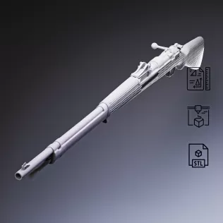 Gewehr 98 Bolt-Action Rifle #RoZ - Model thumbnail 5