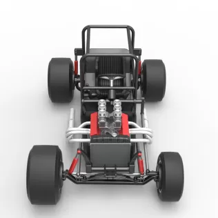 Vintage Supermodified stock car Base Version 2 Scale 1:25 - Model thumbnail 8