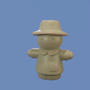 Chibi Scarecrow 3D Printed Mold (STL)