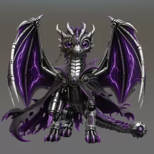 Shadow Mecha Dragon STL File for 3D Print - Model thumbnail 9
