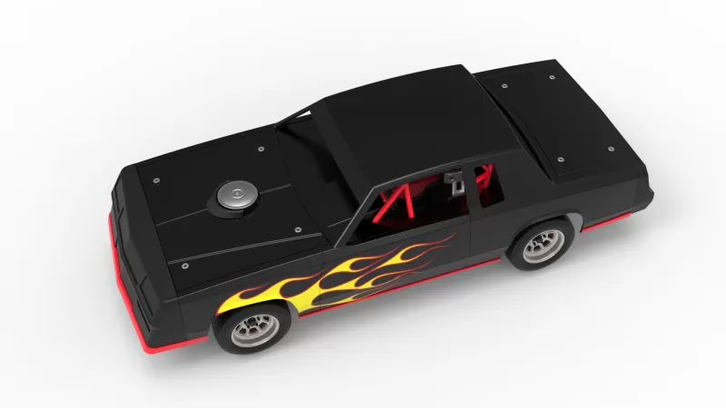 IMCA Stock car Version 2 Scale 1:25 - Model preview 4