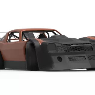 Vintage Dirt late model Race car V4 while turning Scale 1:25 - Model thumbnail 27