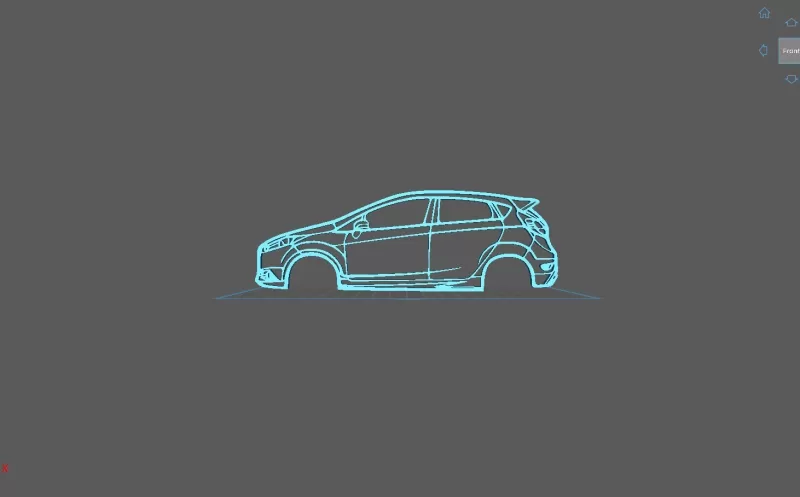 Ford - Fiesta ST 2014 Wall Art - Model preview 1