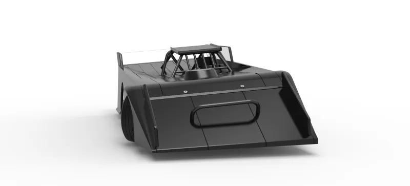 Wedge Dirt Late model while turning Scale 1:25 - Model preview 28