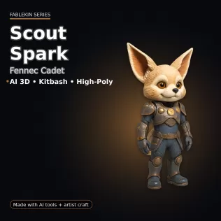 Fablekin Guardians — Character Pack (10 Stylized Heroes) - Model thumbnail 18