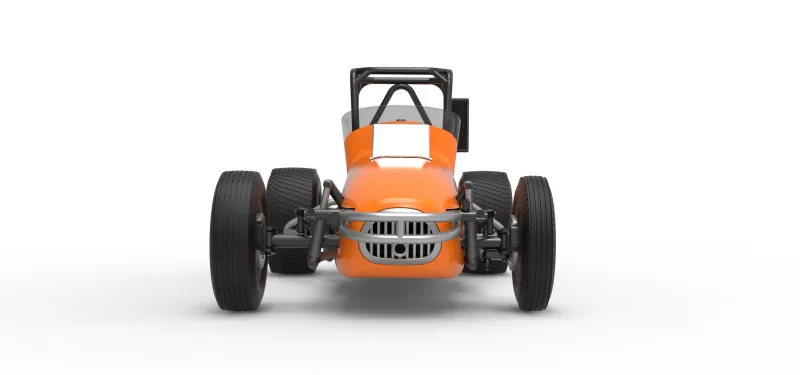 Dirt Silver Crown Champ car Version 2 Scale 1:25 - Model preview 7