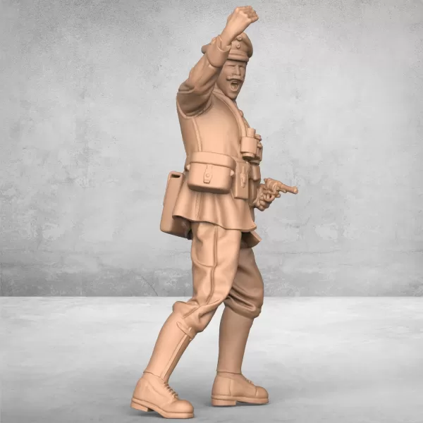 Attacking Army Officer - Model preview 3