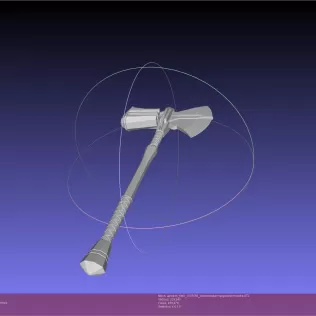 Asgardian Handle Stormbreaker Assembly - Model thumbnail 5