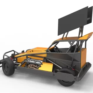 New Zealand Superstock car while turning Version 4 Scale 1:25 - Model thumbnail 12