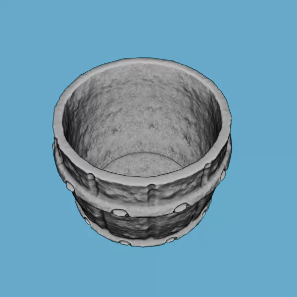 Weathered Clay Pot - Model preview 3
