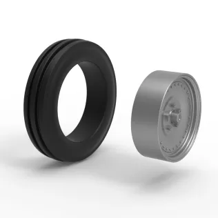 Front tractor wheel Version 3 Scale 1:25 - Model thumbnail 9