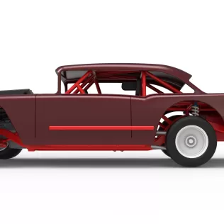 Vintage Dirt Modified stock car V9 while turning Scale 1:25 - Model thumbnail 9