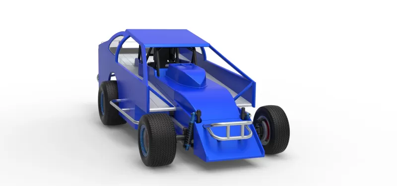 Northeast Dirt Modified stock car Version 2 Scale 1:25 - Model preview 26