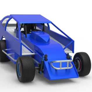 Northeast Dirt Modified stock car Version 2 Scale 1:25 - Model thumbnail 26