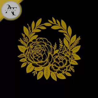 Flowers - Line Art - 2D Wall Art Decor