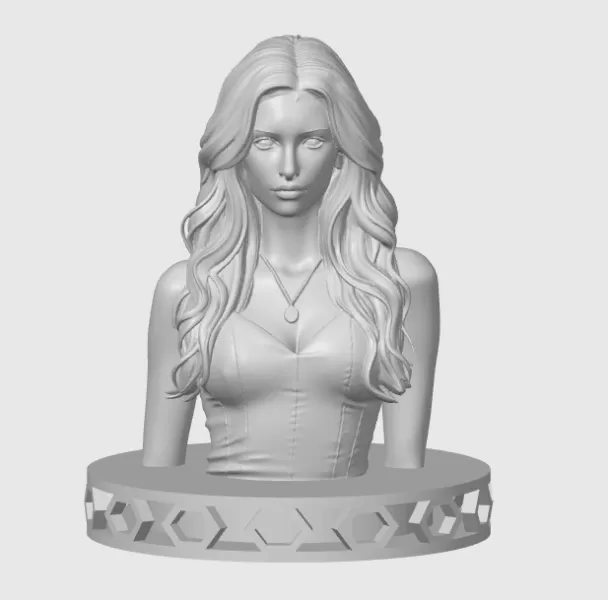 Nina Dobrev 3D Bust Print - Model preview 2