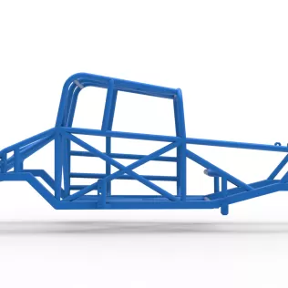 Frame of Canadian vintage modified stock car Scale 1:25 - Model thumbnail 13