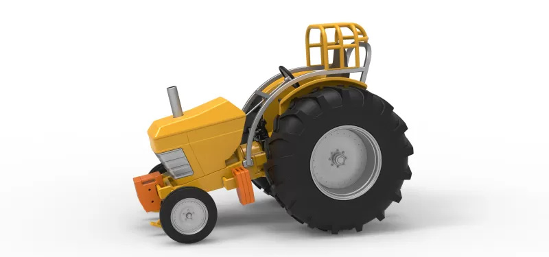 Fun Short Vintage Pulling tractor Scale 1:25 - Model preview 1