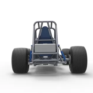 Vintage Dirt Modified stock car Base Version 5 Scale 1:25 - Model thumbnail 16