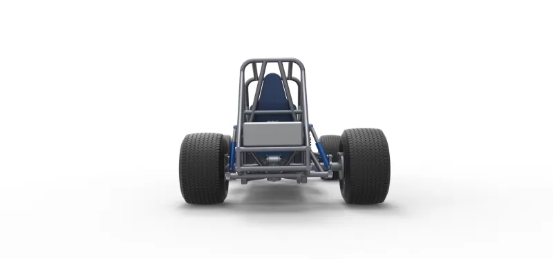 Vintage Dirt Modified stock car Base Version 5 Scale 1:25 - Model preview 16