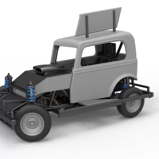 New Zealand Ministock car while turning Scale 1:25