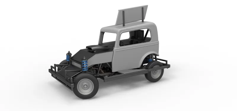 New Zealand Ministock car while turning Scale 1:25 - Model preview 1