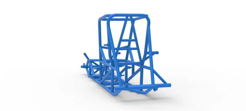 Frame of Vintage Pavement Sprint car Scale 1:25 - Model preview 10