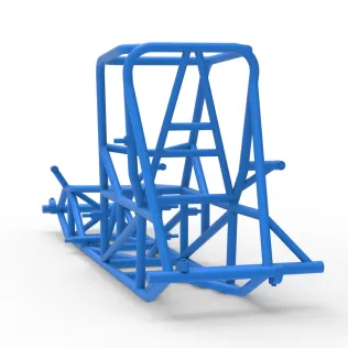 Frame of Vintage Pavement Sprint car Scale 1:25 - Model thumbnail 10