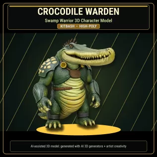 Beast Warriors Pack – Fantasy Creature 3D Models Kitbash - Model thumbnail 14