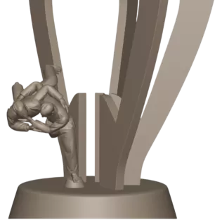 3D Judo Trophy – Premium Model for 3D Printing! - Model thumbnail 11