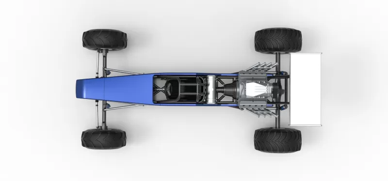Vintage Mud dragster Scale 1:25 - Model preview 11