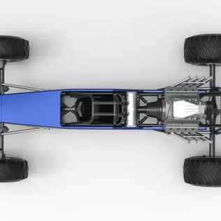 Vintage Mud dragster Scale 1:25 - Model thumbnail 11