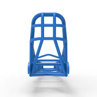 Frame of old school Front engine dragster Version 7 Scale 1:25 - Model thumbnail 11