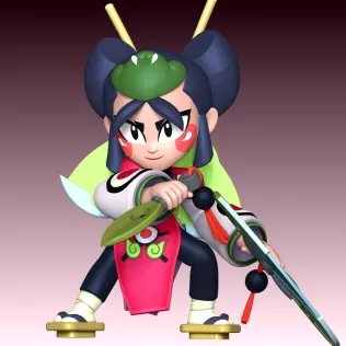 Kaze - Brawl Stars - Model thumbnail 3