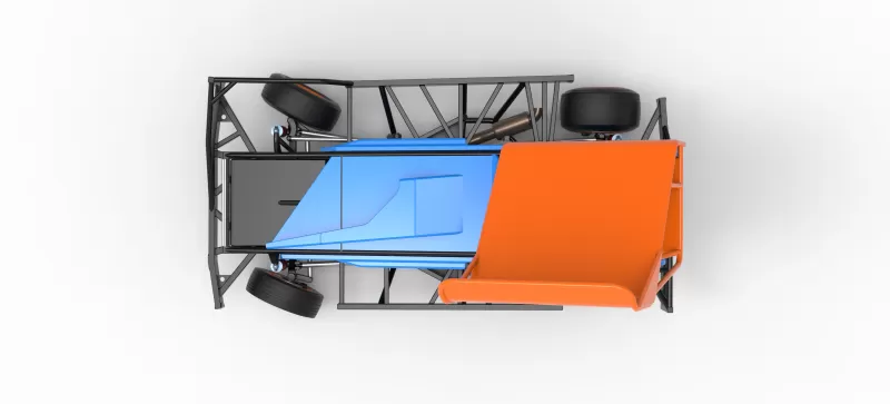 BriSCA Formula 1 Stock Car for Dirt while turning V2 Scale 1:25 - Model preview 11