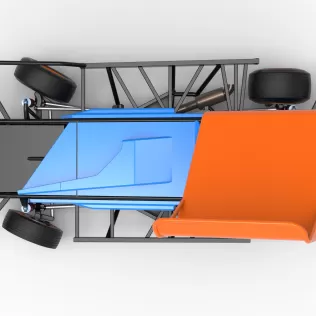 BriSCA Formula 1 Stock Car for Dirt while turning V2 Scale 1:25 - Model thumbnail 11