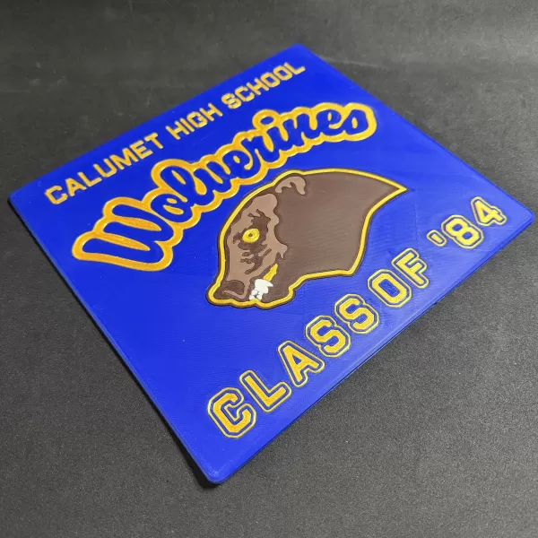 Red Dawn "Wolverines" Wall Plaque - Model preview 2