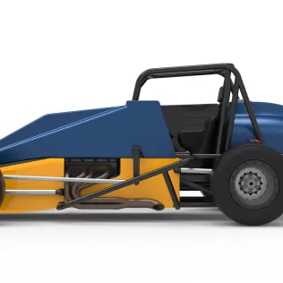 Vintage Pavement Silver Crown Car Scale 1:25 - Model thumbnail 9