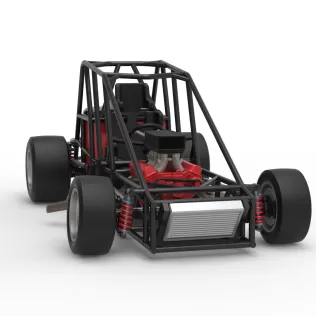 Experimental Pavement Silver Crown Car Base Scale 1:25 - Model thumbnail 21