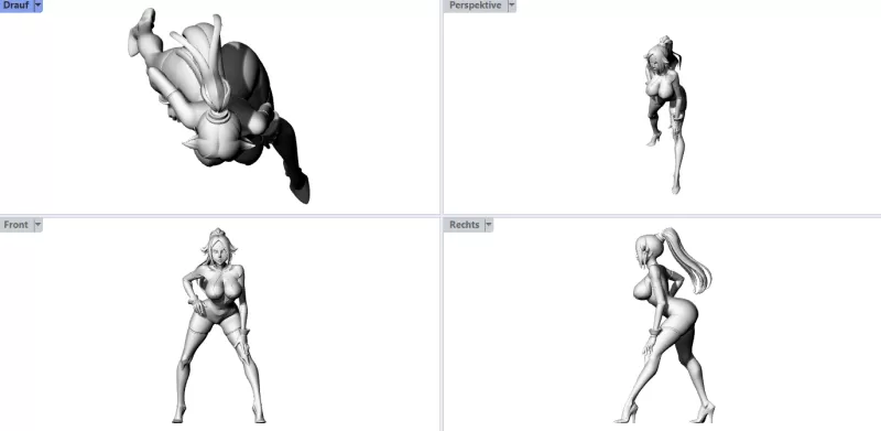 Lady Anime - Model preview 2