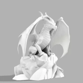Dragon Guardian Statue - Model thumbnail 3