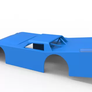 Shell of Vintage Dirt late model Race car Version 5 Scale 1:25 - Model thumbnail 10