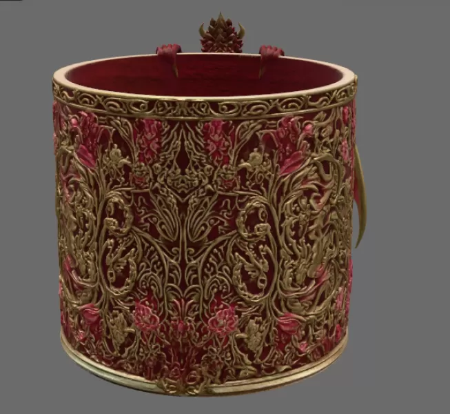 Ruby Rose Dragon Planter STL File for 3D Print - Model preview 10