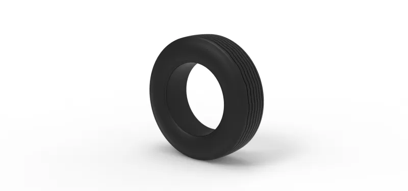 Front tire of Vintage Champ car Version 2 Scale 1:25 - Model preview 7