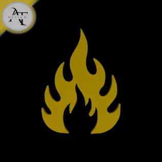 Simple Flame Symbol - 2D Art