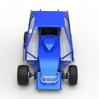 Northeast Dirt Modified stock car Version 2 Scale 1:25 - Model thumbnail 8