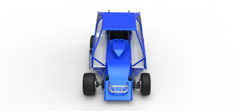 Northeast Dirt Modified stock car Version 2 Scale 1:25 - Model preview 8